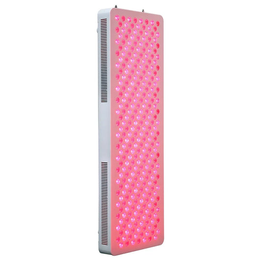 Heritage Sauna Alba red light therapy panel, front view angled