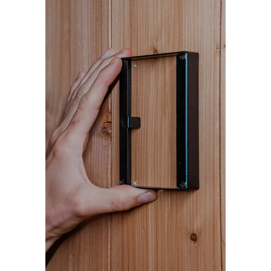 Close-up of HUUM UKU control panel frame edge and finish