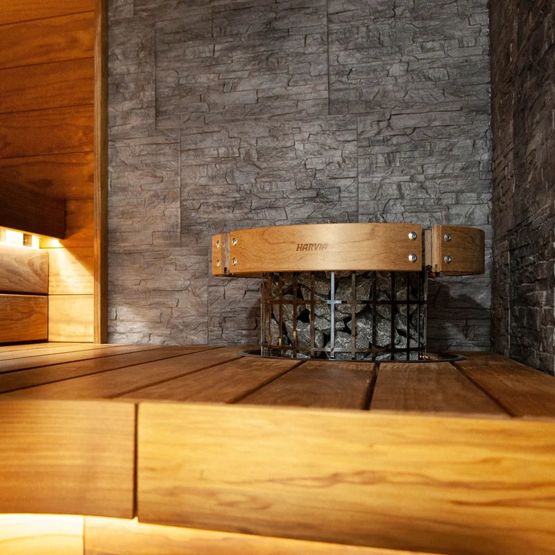 Load image into Gallery viewer, Harvia Cilindro Wood Railing/Guard