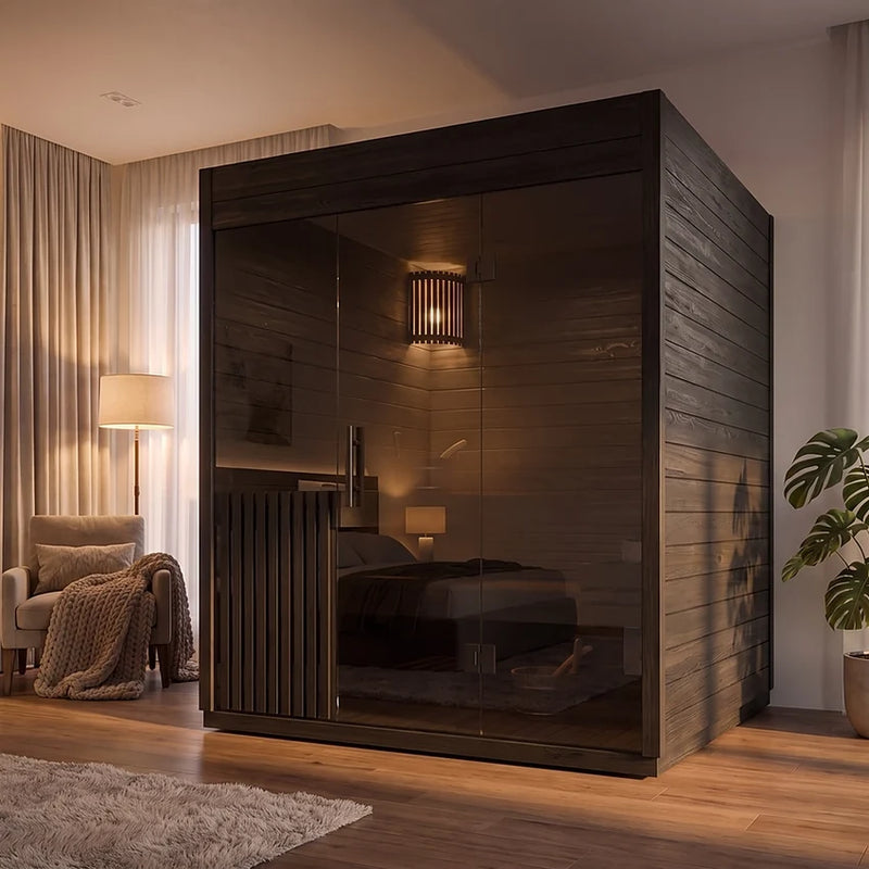 Load image into Gallery viewer, Lux Serena 4-6 Person Sauna | Black