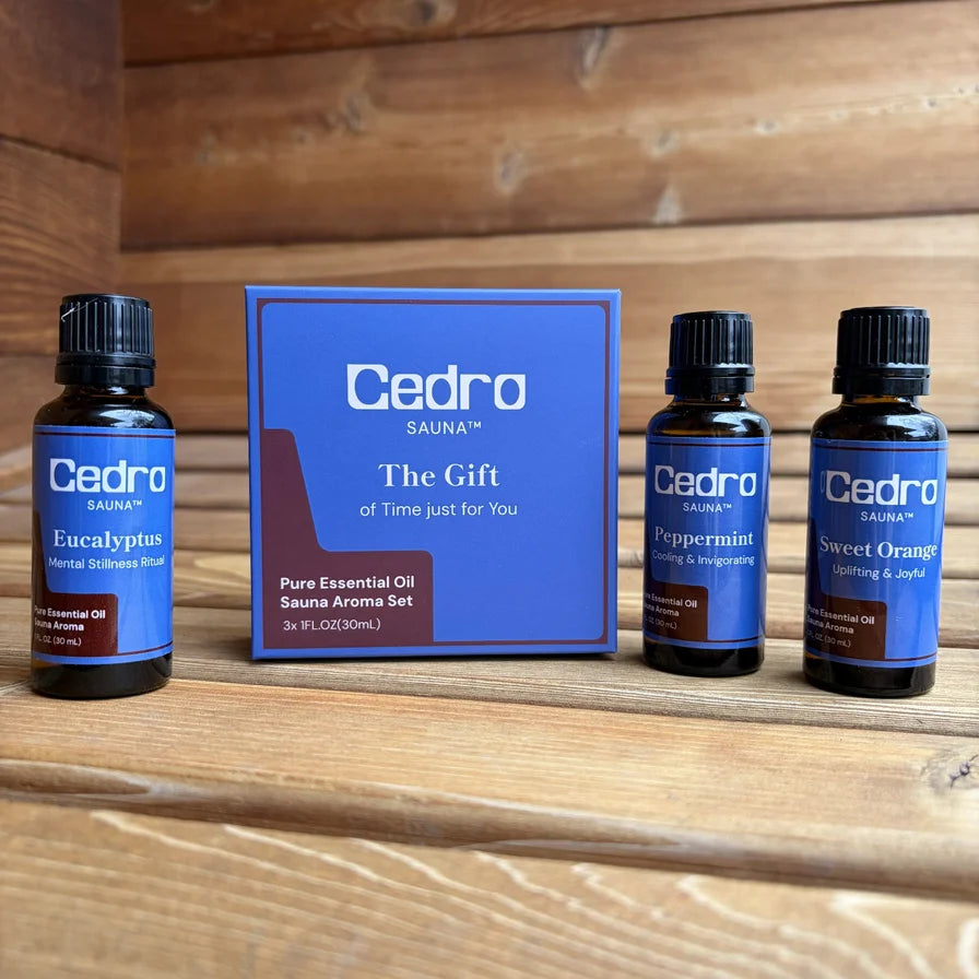 Aroma Gift Set, 3 x 1 fl oz Sauna Essential Oils | Cedro Sauna™