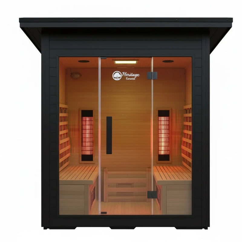 Load image into Gallery viewer, Lux IR Grand Pavilion Hybrid 4-6 Person Outdoor Sauna