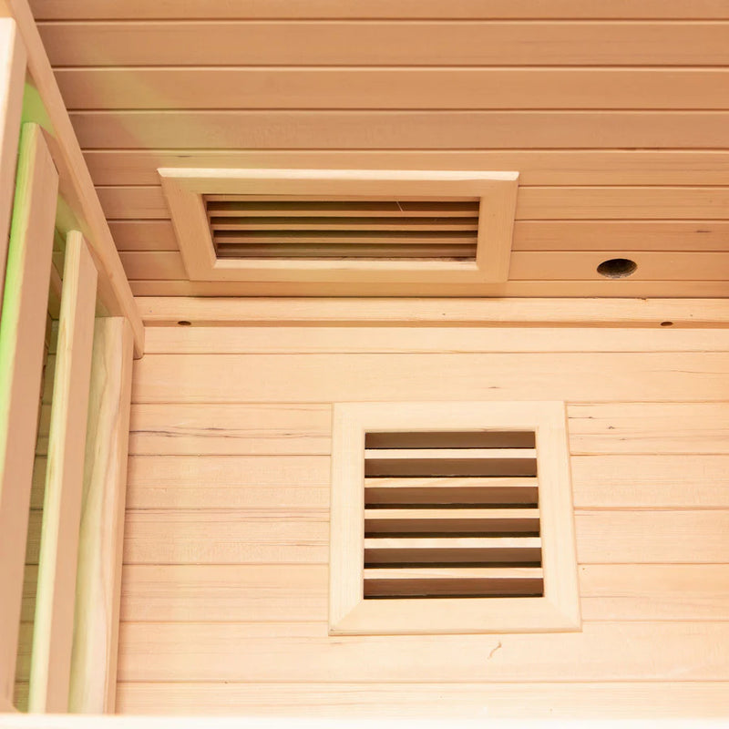 Load image into Gallery viewer, Lux IR Noir Hybrid 2 Person Indoor Sauna