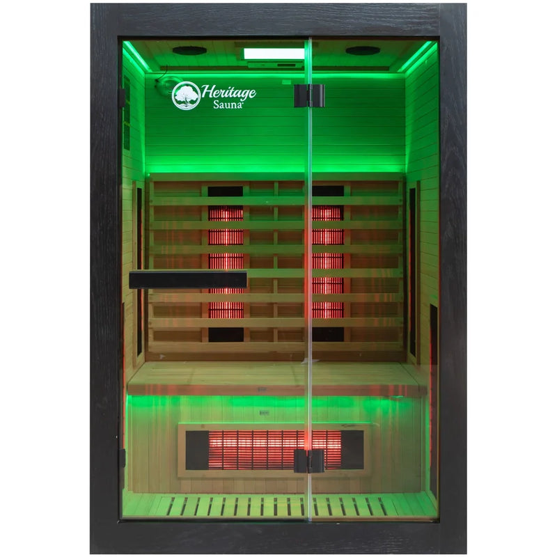 Load image into Gallery viewer, Lux IR Noir 2 Person Indoor Sauna