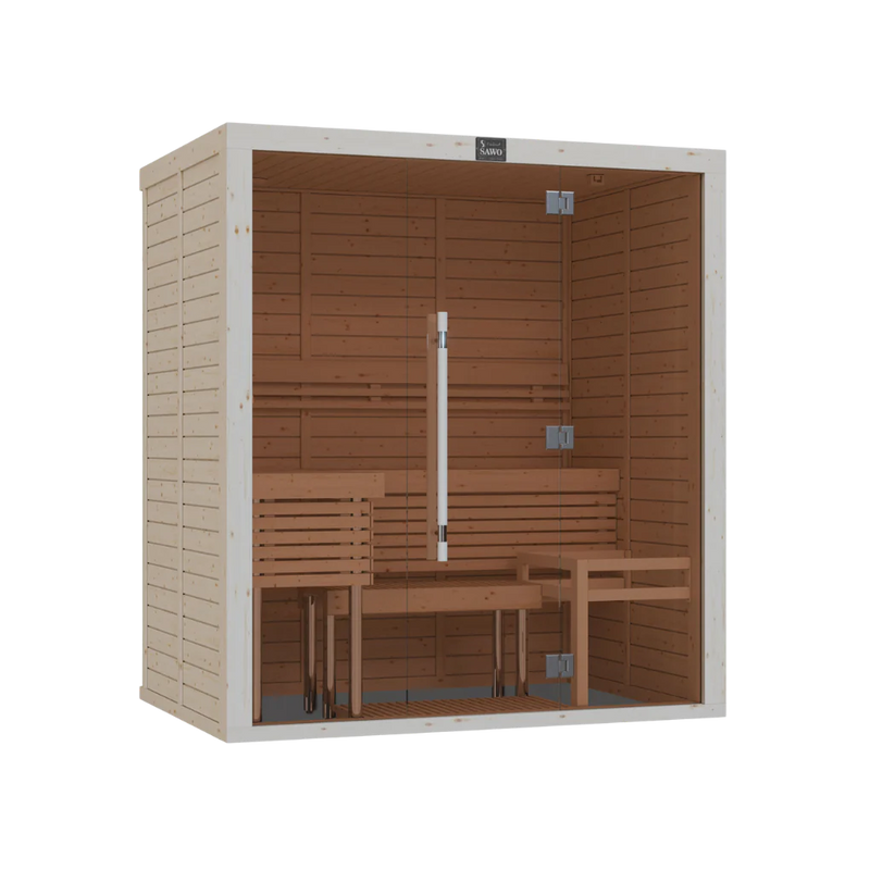 Load image into Gallery viewer, Lux Glass 3 Person Indoor Sauna