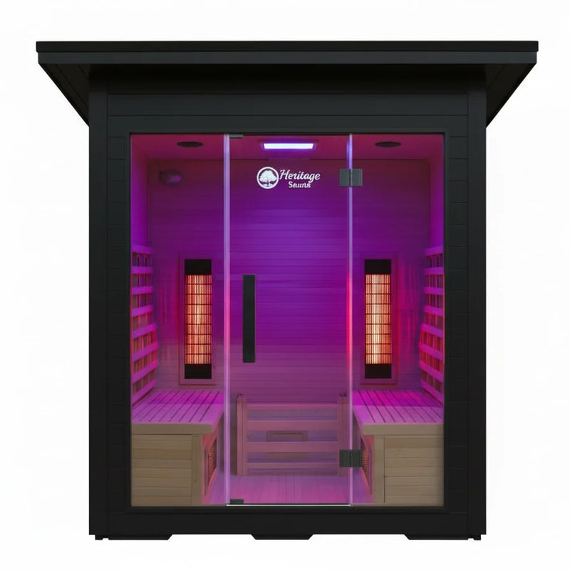 Load image into Gallery viewer, Lux IR Grand Pavilion Hybrid 4-6 Person Outdoor Sauna