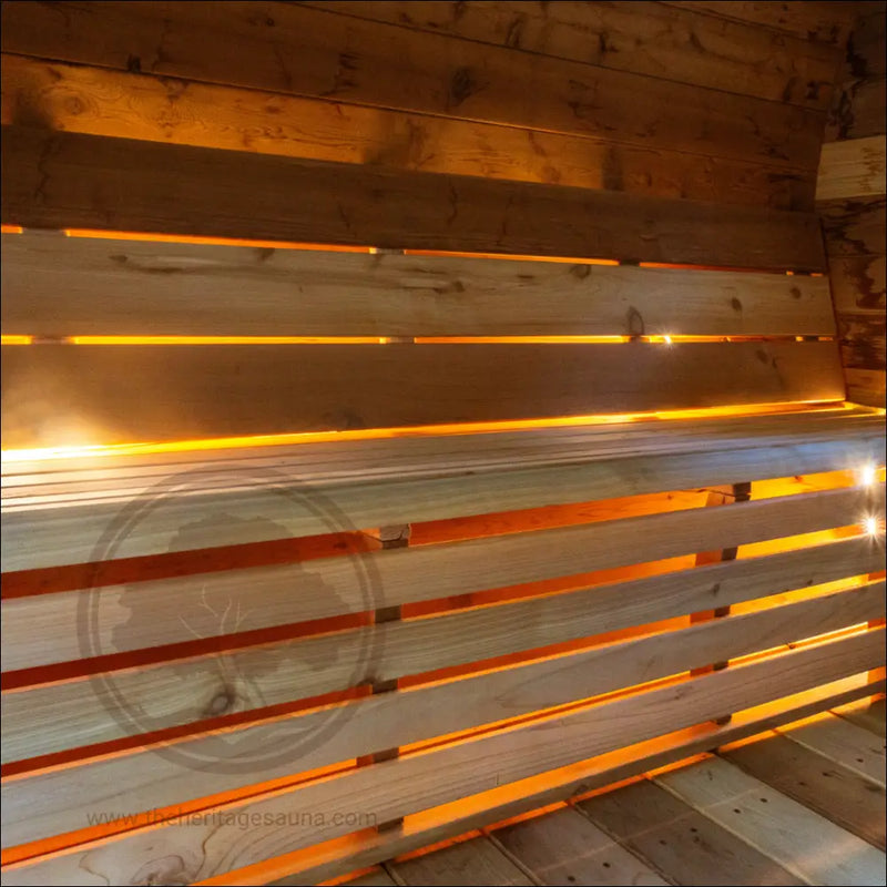 Load image into Gallery viewer, Heritage™ 4 People 7’ X 6’ Flat Barrel Sauna Outdoor