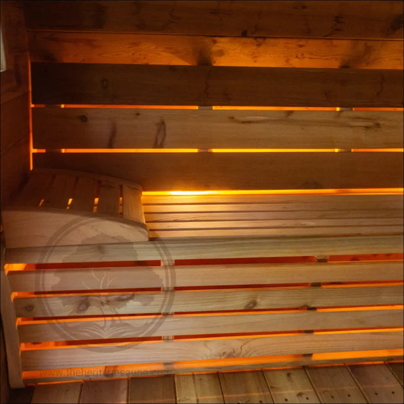 Load image into Gallery viewer, Heritage™ 8 People 7’ X 10’ Flat Barrel Sauna Outdoor