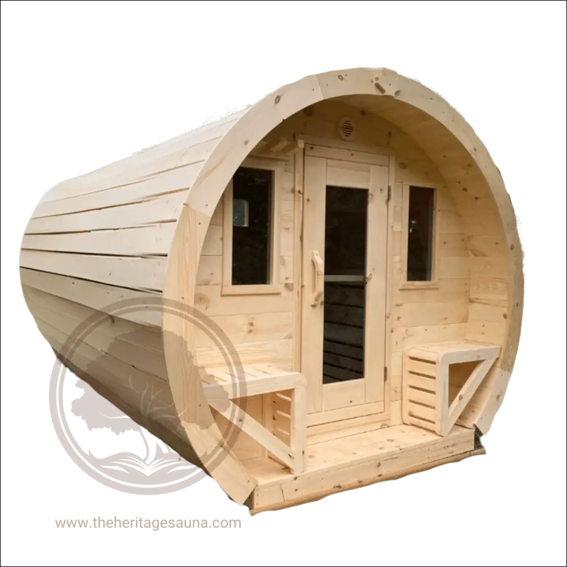 Load image into Gallery viewer, Heritage™ 8 People 7’ X 10’ Flat Barrel Sauna Outdoor