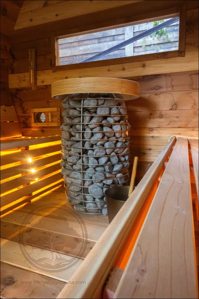 Load image into Gallery viewer, Heritage™ 8 People 7’ X 10’ Flat Barrel Sauna Outdoor