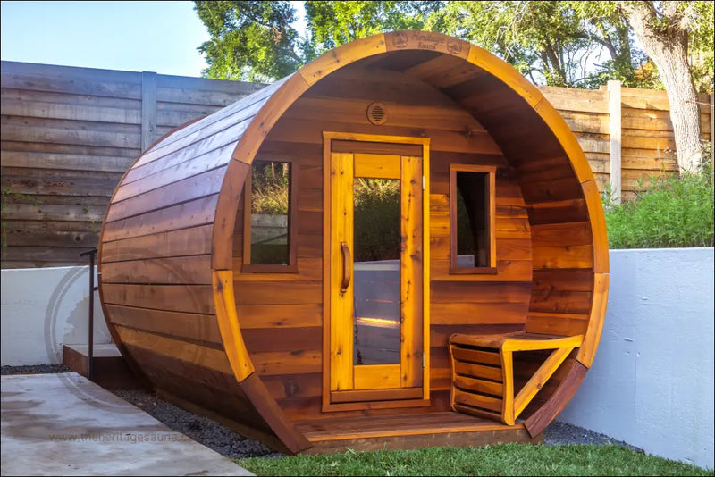 Load image into Gallery viewer, Heritage™ 8 People 7’ X 10’ Flat Barrel Sauna Outdoor