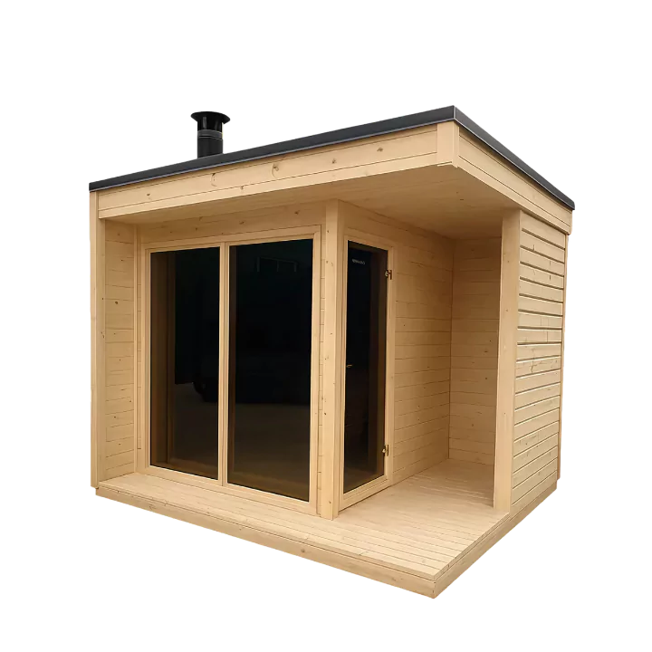 Load image into Gallery viewer, Lux Fjord 4-Person Outdoor Sauna | Heritage Sauna®