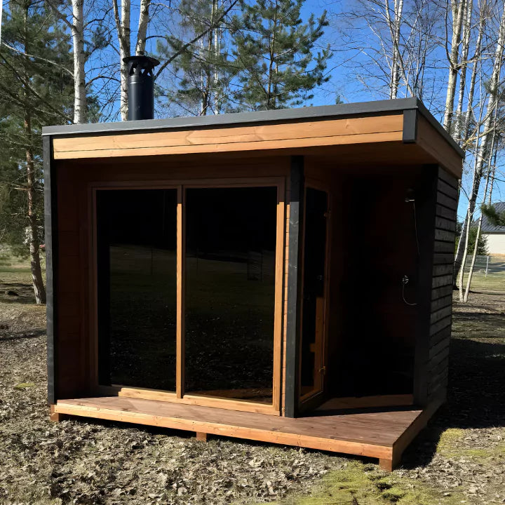 Load image into Gallery viewer, Lux Fjord 4-Person Outdoor Sauna | Heritage Sauna®