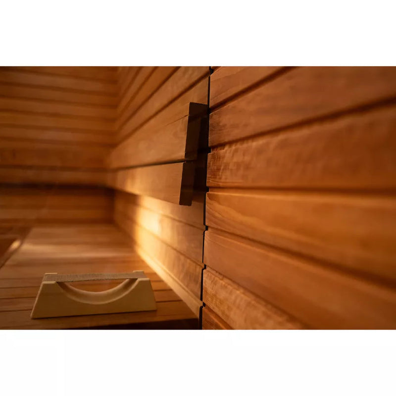 Load image into Gallery viewer, Panorama Grand 6-person sauna interior with tiered benches