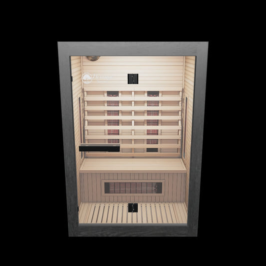 Lux IR Noir 2 Person Indoor Sauna | Heritage Sauna®
