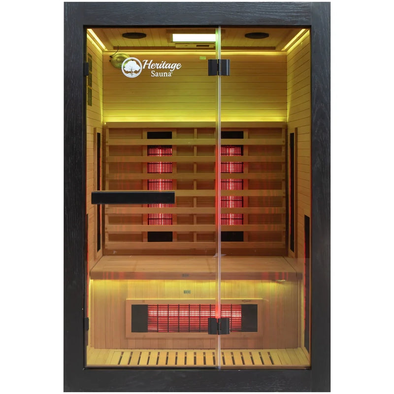 Load image into Gallery viewer, Lux IR Noir 2 Person Indoor Sauna

