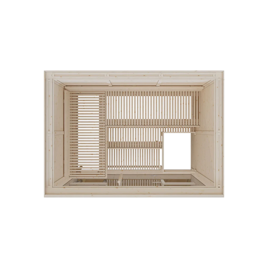 Lux Glass 3 Person Indoor Sauna
