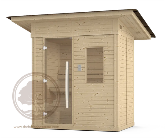 2-3 Person Outdoor Sauna 1250-A | Heritage Sauna®