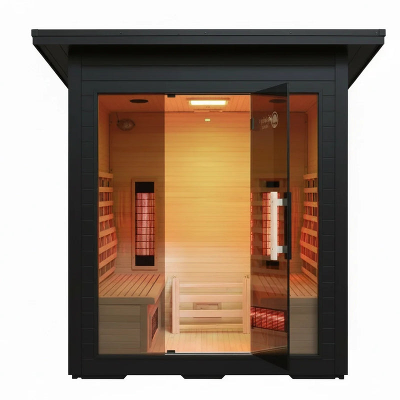 Load image into Gallery viewer, Lux IR Grand Pavilion Hybrid 4-6 Person Outdoor Sauna
