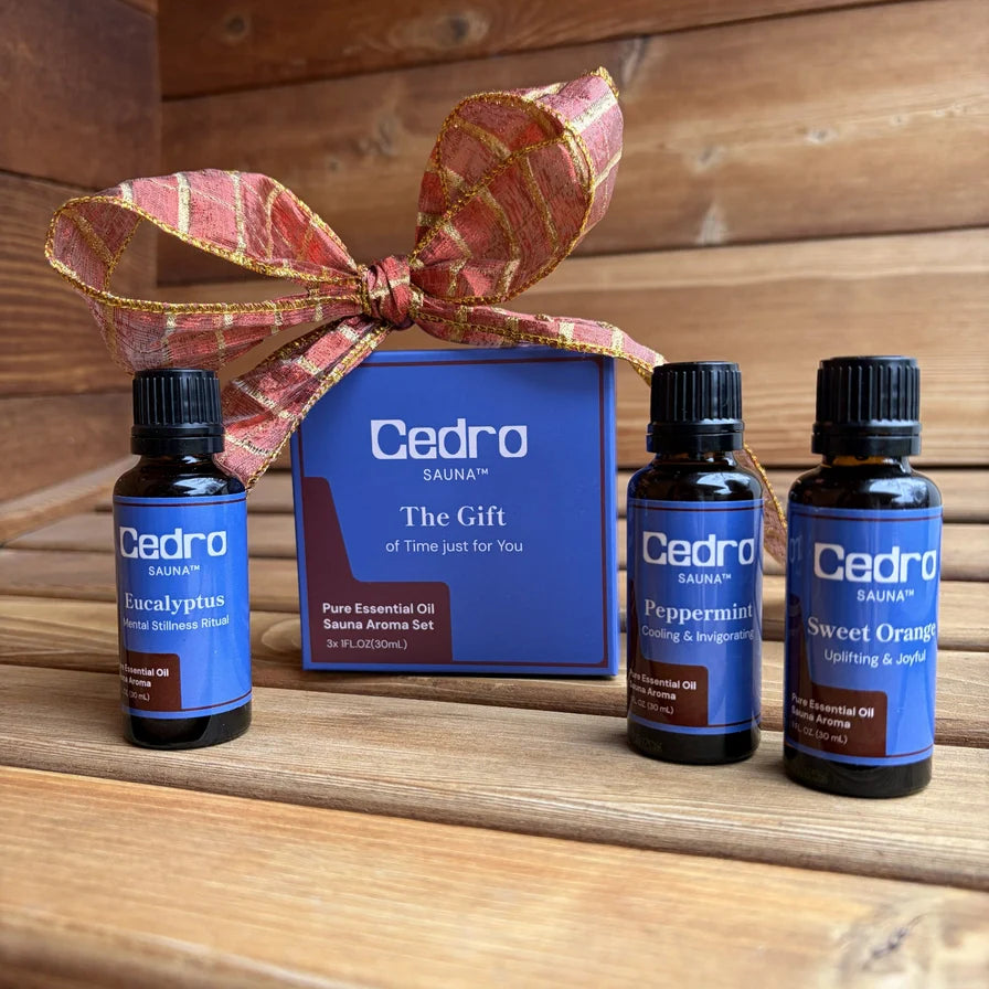 Aroma Gift Set, 3 x 1 fl oz Sauna Essential Oils | Cedro Sauna™