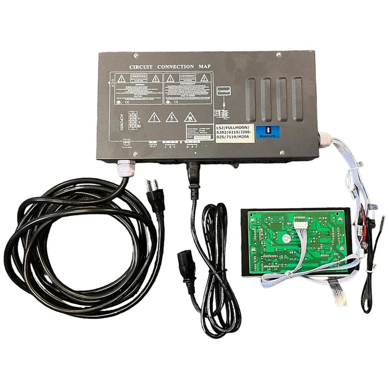 Load image into Gallery viewer, Five infrared sauna panels laid out with control unit and wiring
