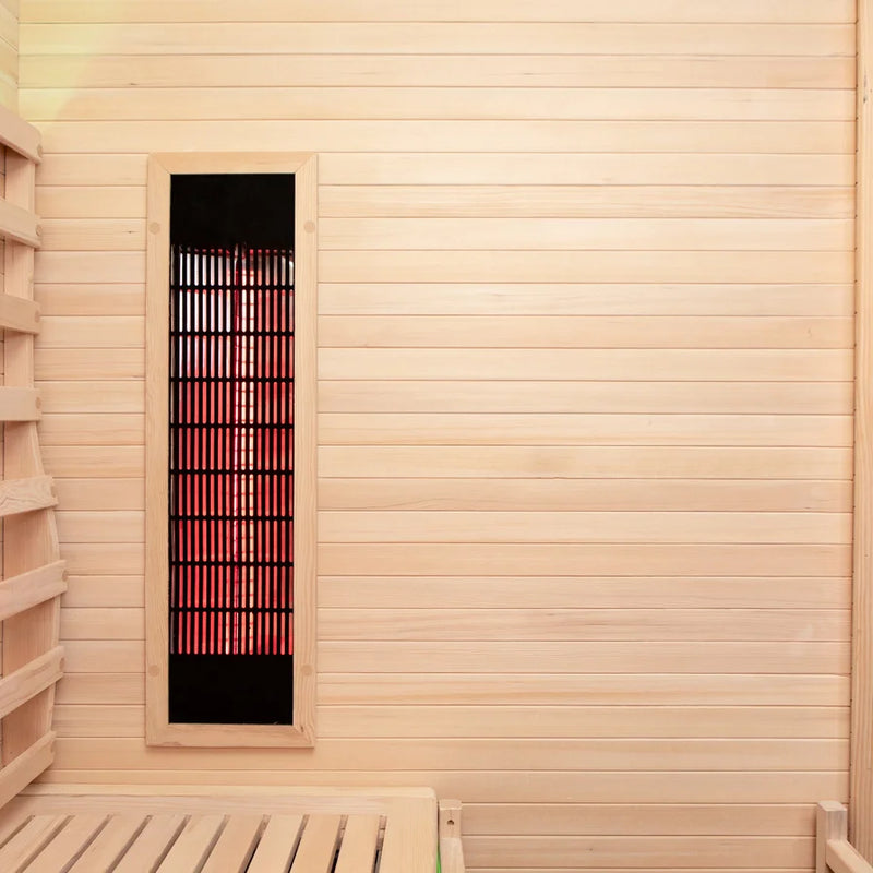 Load image into Gallery viewer, Lux IR Noir Hybrid 2 Person Indoor Sauna
