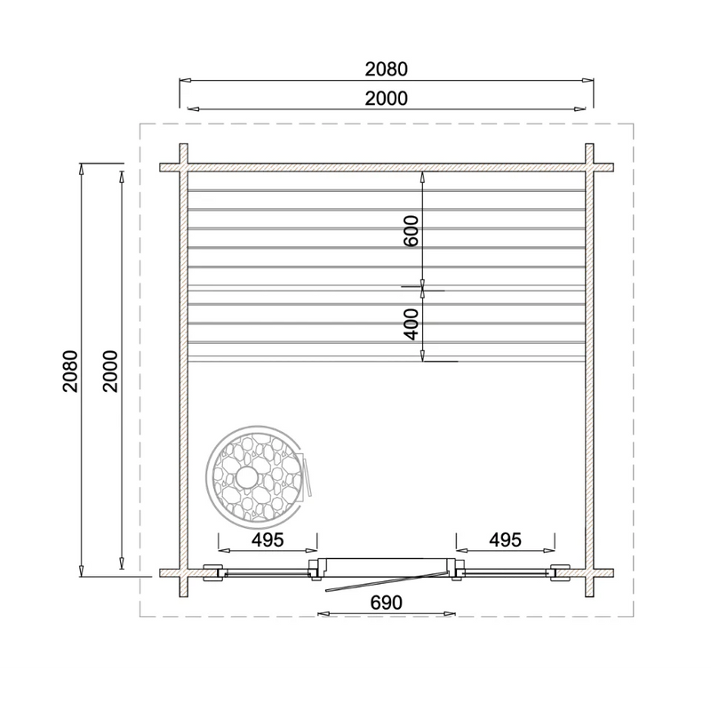 Load image into Gallery viewer, Terra 3 Person Sauna
