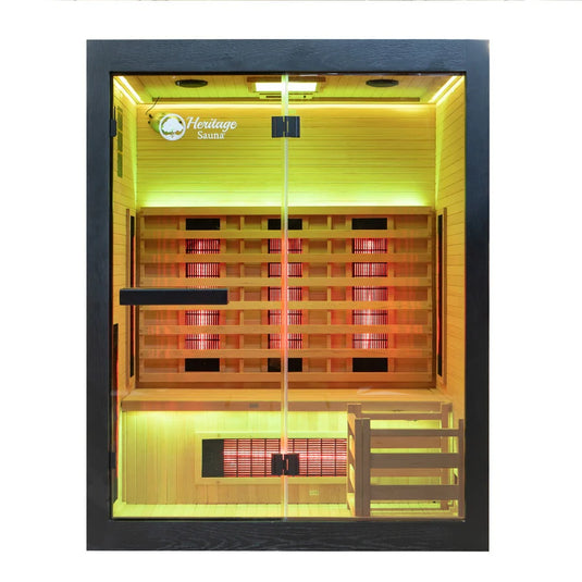 Lux IR Noir Hybrid 2 Person Indoor Sauna