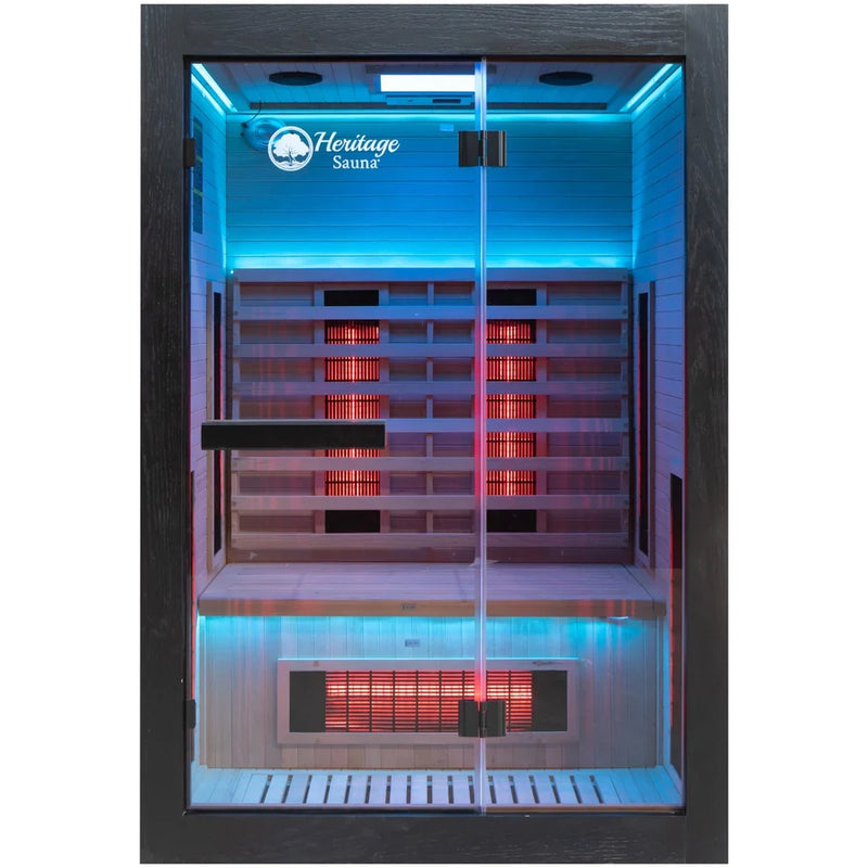 Load image into Gallery viewer, Lux IR Noir 2 Person Indoor Sauna
