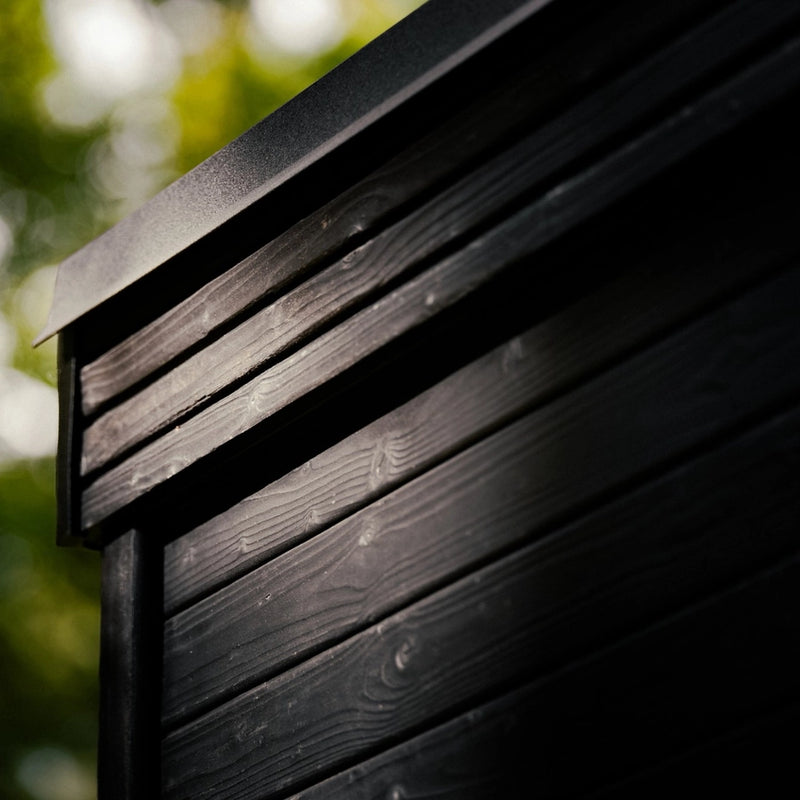 Load image into Gallery viewer, Heritage Sauna Etna 4-6 person outdoor sauna, exterior wood detail
