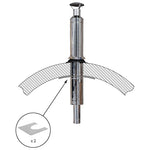 HUUM 78.7 inch stainless steel barrel sauna chimney kit for wood-burning heater