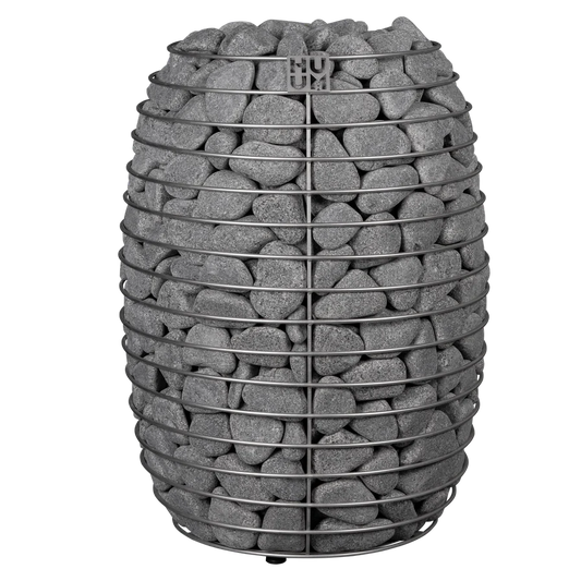 HUUM HIVE 12kW electric sauna heater with round stone-filled steel mesh body