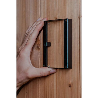 Close-up of HUUM UKU control panel frame edge and finish