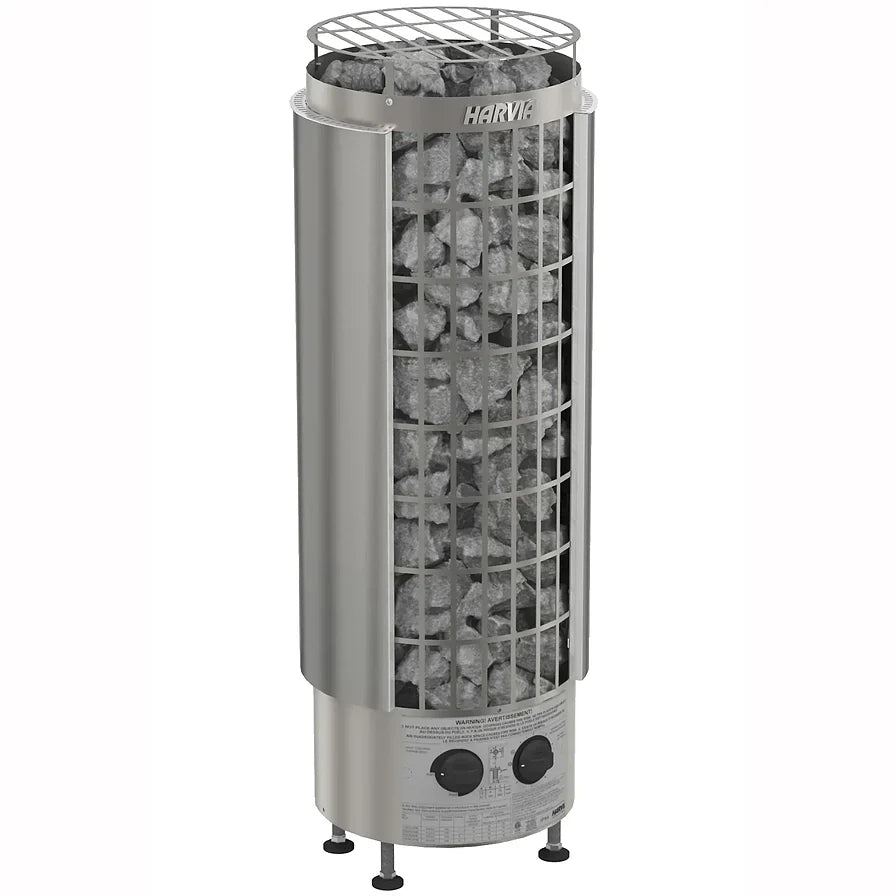 Harvia Cilindro with dial electric sauna heater with cylindrical stone column
