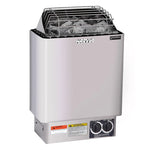 Harvia KIP electric sauna heater with built-in controls with stainless body