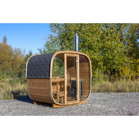 Aurora Square Glass Outdoor Sauna | Heritage Sauna® – Heritage™ Sauna Aurora Square Glass Outdoor Sauna | Heritage Sauna® – Heritage™ Sauna