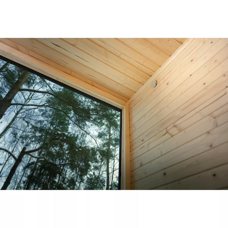 Load image into Gallery viewer, Lux Belvedere Air 4-6 person interior with glass front and ceiling outdoor views
