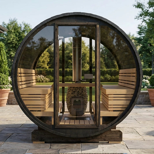Lux Vulcano 6-Person Barrel Sauna | Heritage™