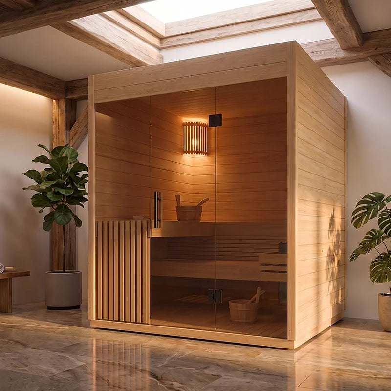 Load image into Gallery viewer, Lux Serena 4-6 Person Sauna | Natural
