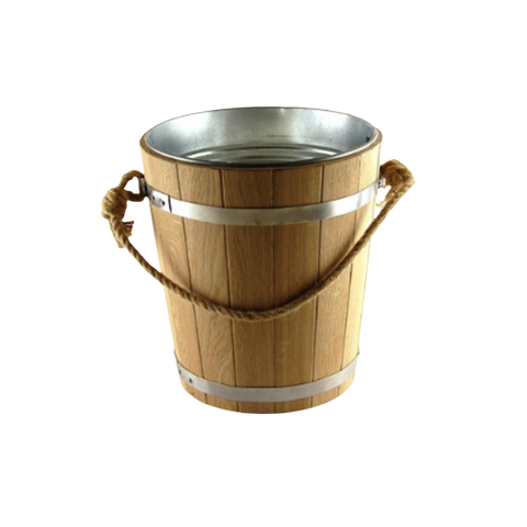 Heritage 5.28 gallon ash wood bucket waterfall with metal insert