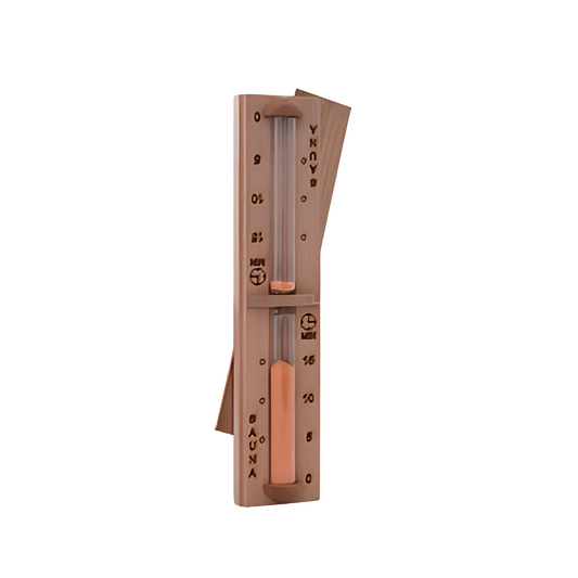 Cedar & Glass 15 Minute Sandtimer, Wall-Mounted | Heritage Sauna®