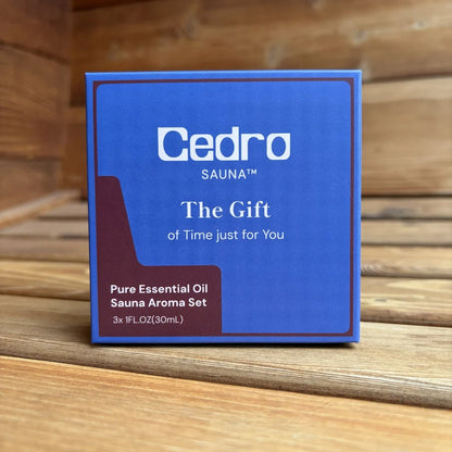 Aroma Gift Set, 3 x 1 fl oz Sauna Essential Oils | Cedro Sauna™