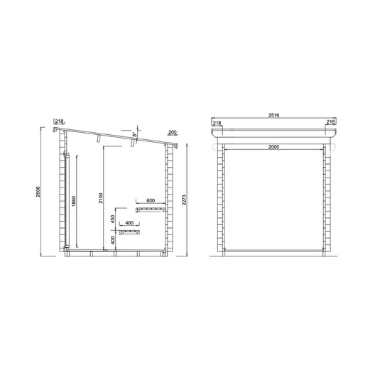 Terra 3 Person Sauna