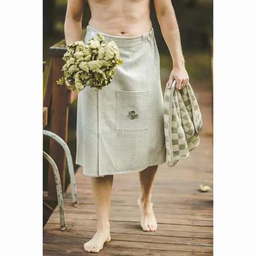 Waffle Sauna Apron, Half Length