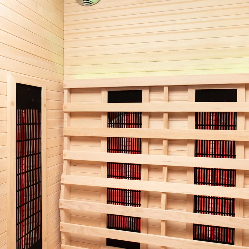 Load image into Gallery viewer, Lux IR Noir Hybrid 2 Person Indoor Sauna
