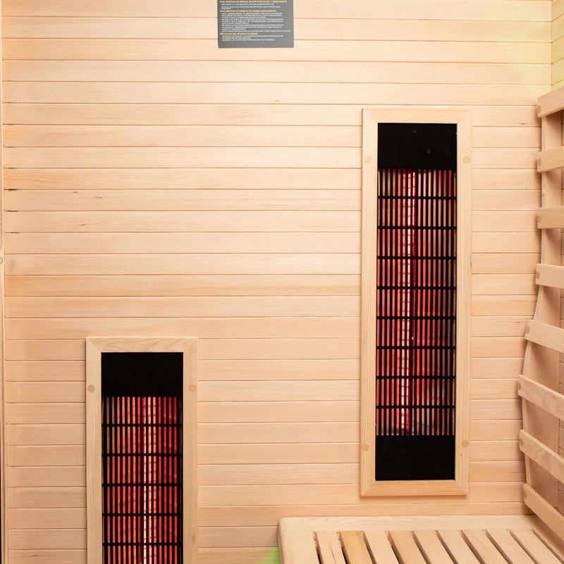 Load image into Gallery viewer, Lux IR Noir Hybrid 2 Person Indoor Sauna
