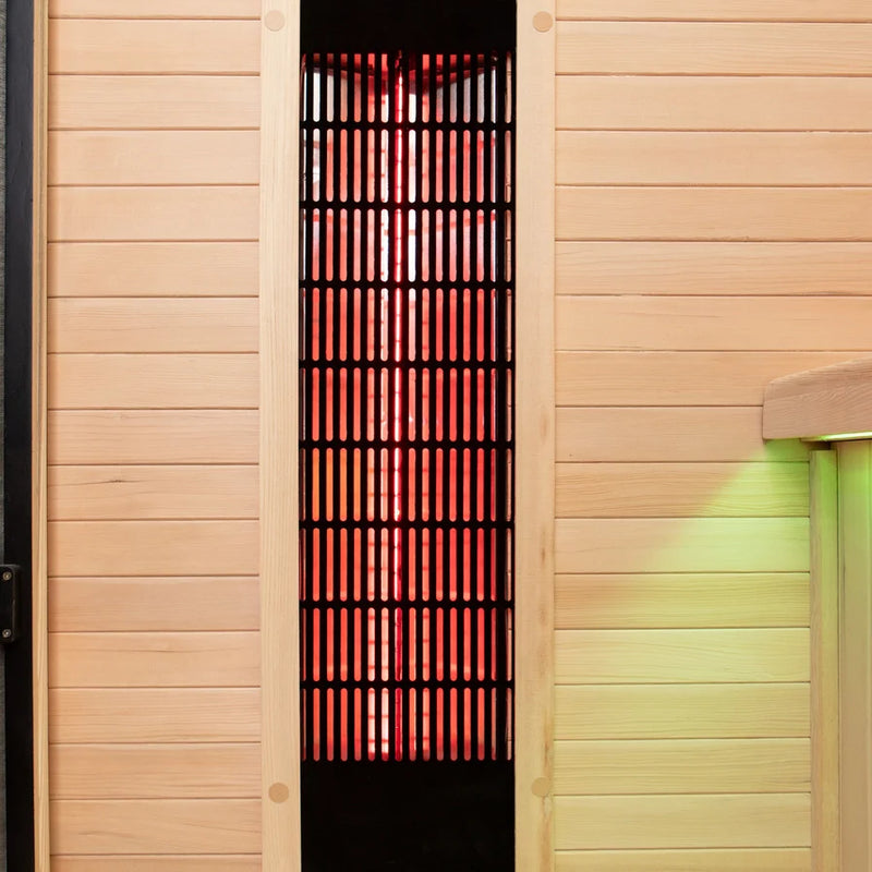 Load image into Gallery viewer, Lux IR Noir Hybrid 2 Person Indoor Sauna
