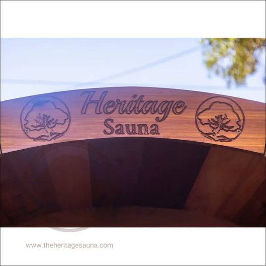 Heritage™ 4 People 7’ X 6’ Flat Barrel Sauna Outdoor