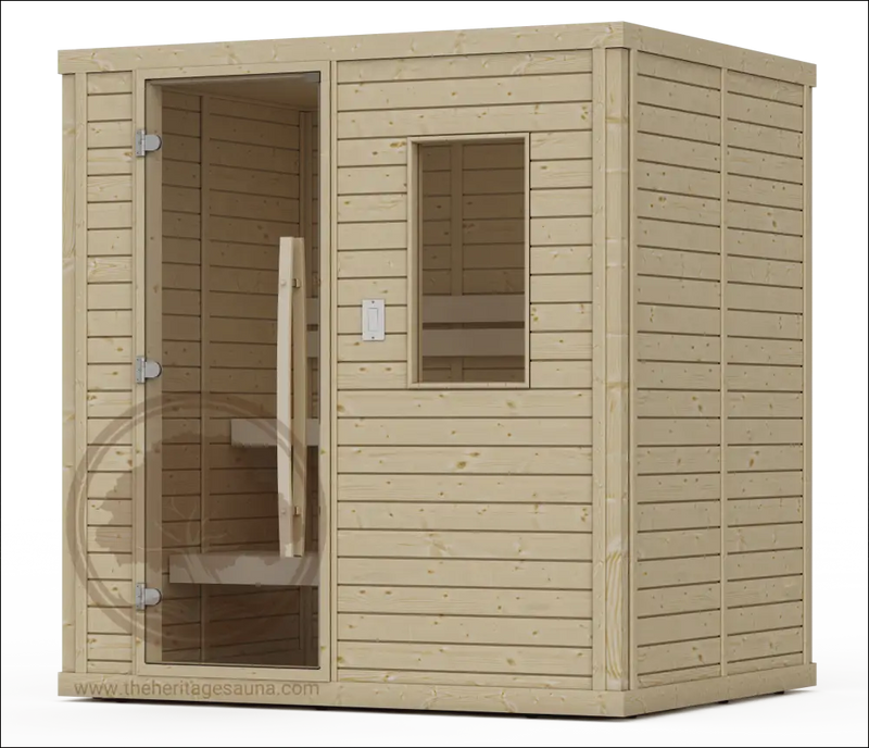 Load image into Gallery viewer, 4 Person Indoor Sauna 1250-A | Heritage Sauna®
