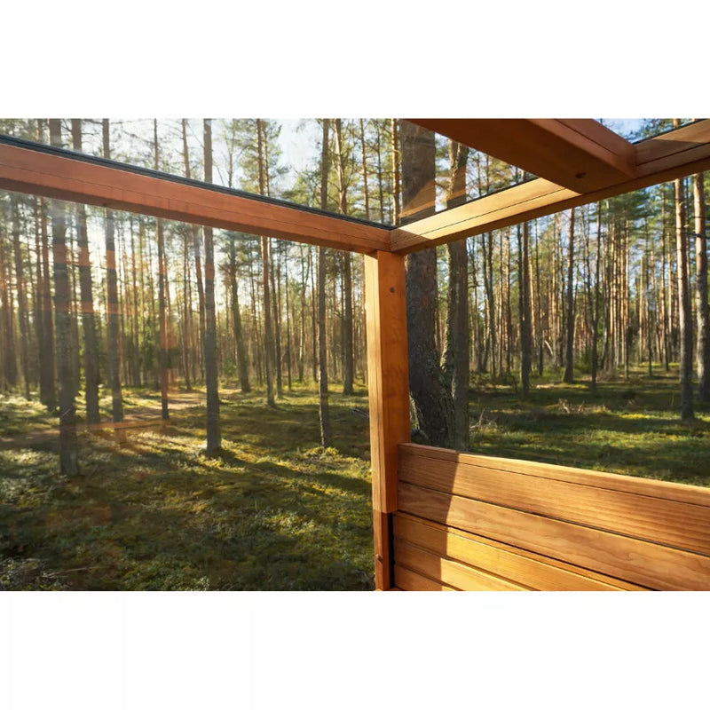 Load image into Gallery viewer, Panorama Grand 6-person sauna interior with tiered benches and open views
